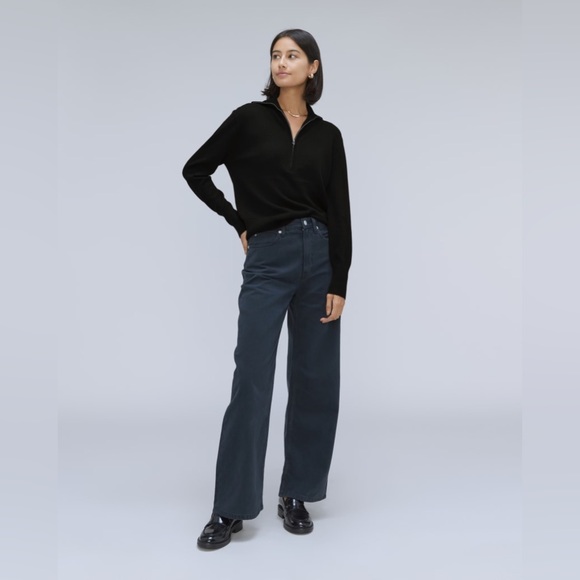 NWT Everlane The Luxe Merino Half-Zip Sweater - Picture 4 of 15